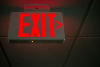 Emergency Exit Sign Installation